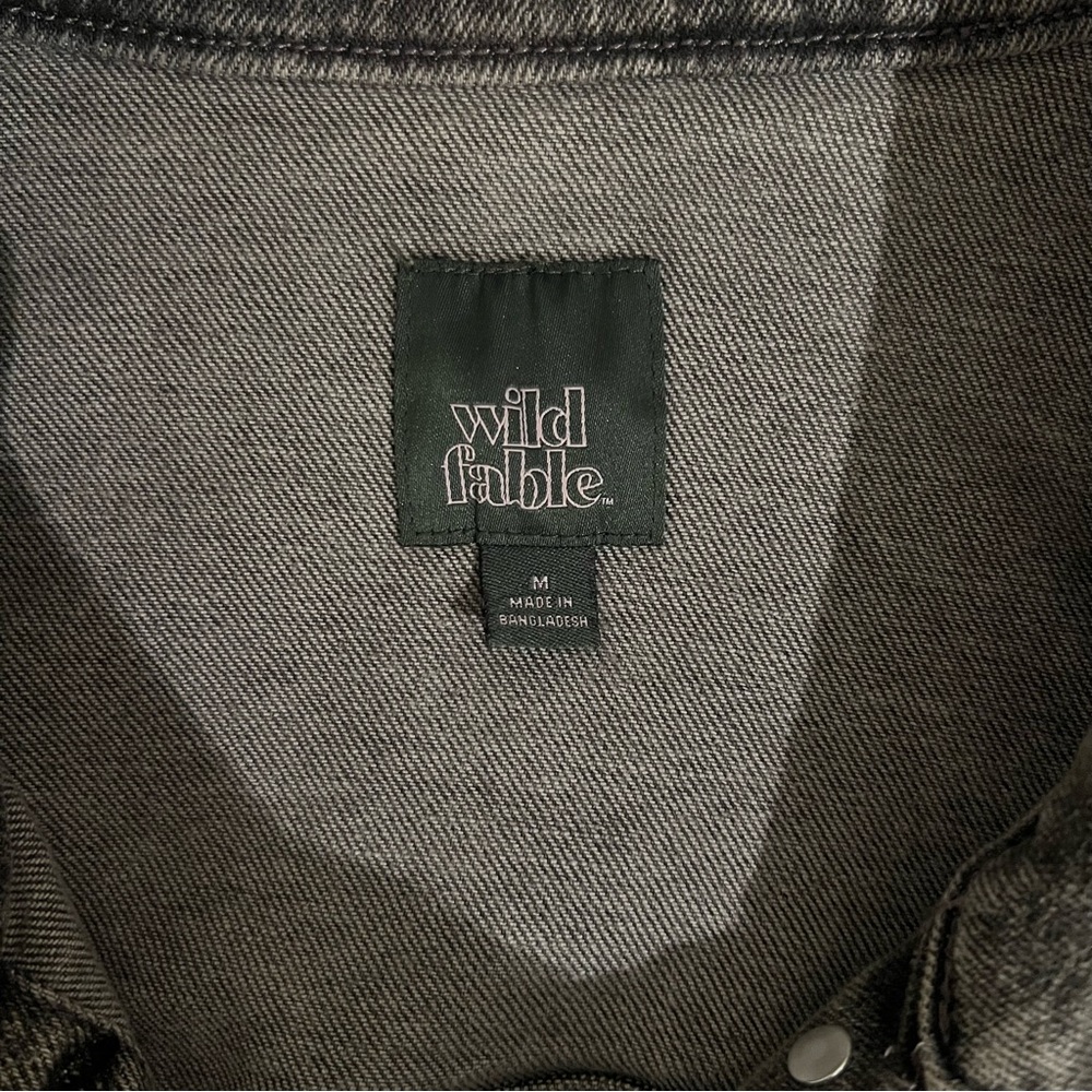 Wild Fable Charcoal Denim Jacket - Picture 2 of 2